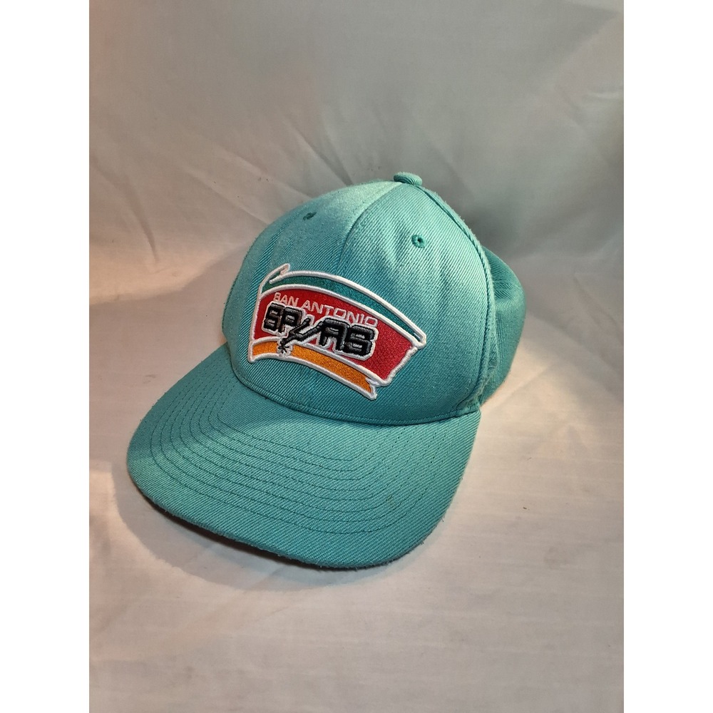 Mitchell & Ness San Antonio Spurs Snapback Hat Teal NBA Hardwood Classics Cap